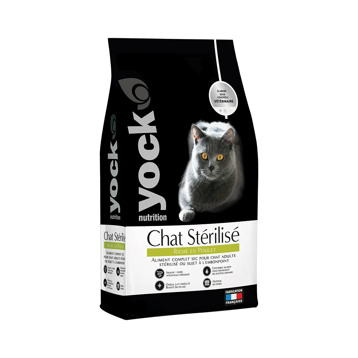 Yock NUTRITION chat Stérilisé poulet 7kg