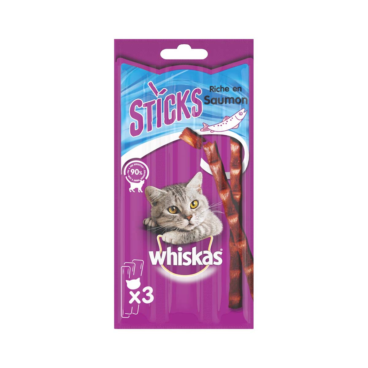 Whiskas Sticks Au Saumon 3 X 6 Gr